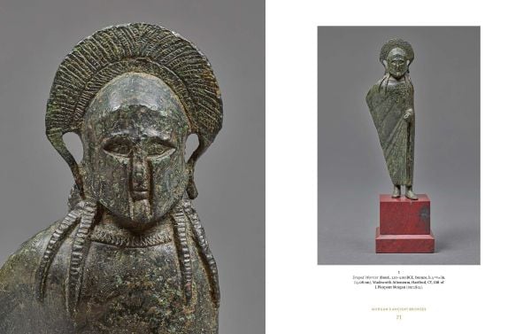 Book cover of MORGAN –The Collector Essays in Honor of Linda Roth’s 40th Anniversary at the Wadsworth Atheneum Museum of Art, with a gold carriage clock with red bust on top. Published by Arnoldsche Art Publishers.