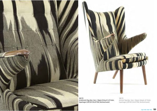 Book cover of Deep-Seated, The Secret Art of Upholstery, with underneath of chair with silver pole arms, upholstered with orange fabric. Published by Arnoldsche Art Publishers.