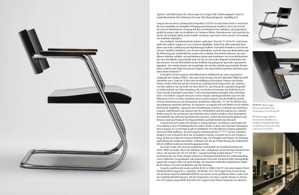 Book cover of Stahlrohrrevolution!', with a photograph with red filter of steel furniture chairs. Published by Arnoldsche Art Publishers.