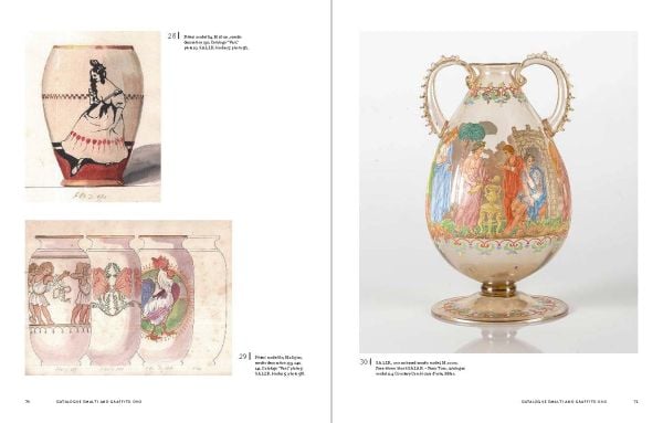 Pale grey cover of Marc Heiremans S.A.L.I.R. – Studio Ars et Labor Industrie Riunite, Contemporary Glass-Decorating on Murano, 1923–1993, featuring a pale amethyst engraved lidded vase. Published by Arnoldsche Art Publishers.