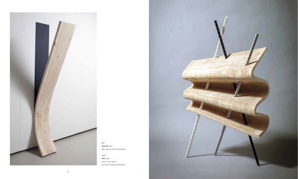 Book cover of David Whiting's Seeing with Another Eye: ceramics – sculpture – painting: The Anthony Shaw Collection, with abstract sculpture, lamp behind. Published by Arnoldsche Art Publishers.