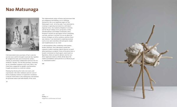 Book cover of David Whiting's Seeing with Another Eye: ceramics – sculpture – painting: The Anthony Shaw Collection, with abstract sculpture, lamp behind. Published by Arnoldsche Art Publishers.