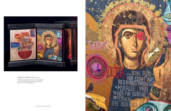 Book cover of Bizarre Beauty: The Art of William Harper, with a piece of sculptural jewelry in shape of figure. Published by Arnoldsche Art Publishers.