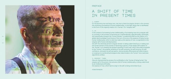 Book cover of Richard Kriesche: A Shift of Time in Present Times / Zeitenwende in Jetztzeit. Published by Arnoldsche Art Publishers.