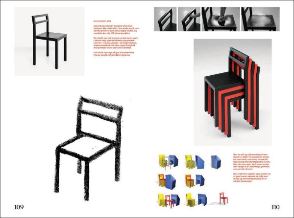 Book cover of Past – Present – Future: Visions of Creativity: The Design of Boris Berlin, with a red chair turned upside down. Published by Arnoldsche Art Publishers.