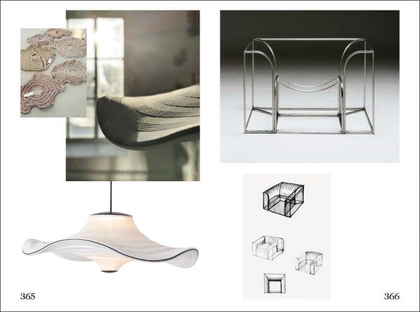 Book cover of Past – Present – Future: Visions of Creativity: The Design of Boris Berlin, with a red chair turned upside down. Published by Arnoldsche Art Publishers.