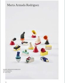 Book cover of 15th Westerwald Prize 2024: Ceramics of Europe, with an abstract ceramic sculpture. Published by Arnoldsche Art Publishers.