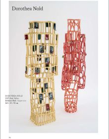 Book cover of 15th Westerwald Prize 2024: Ceramics of Europe, with an abstract ceramic sculpture. Published by Arnoldsche Art Publishers.