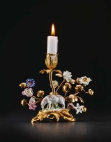 Book cover of Courtly Pleasures: Table Decorations as a Reflection of Baroque Society; featuring two ceramic figurines. Published by Arnoldsche Art Publishers.
