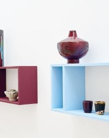 Book cover of Jan Bontjes van Beek: Body | Scale | Color; featuring a glazed ceramic pot and vase. Published by Arnoldsche Art Publishers.