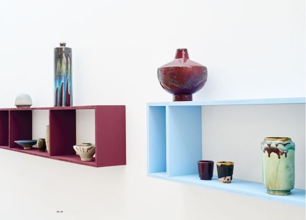 Book cover of Jan Bontjes van Beek: Body | Scale | Color; featuring a glazed ceramic pot and vase. Published by Arnoldsche Art Publishers.