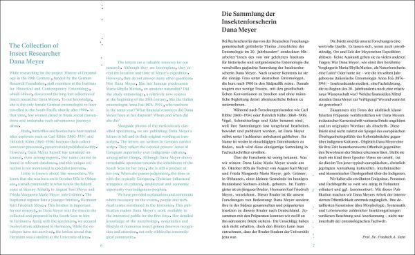 Book cover of Dana Meyer: South Pacific Expedition; featuring a large insect in a bottle. Published by Arnoldsche Art Publishers.