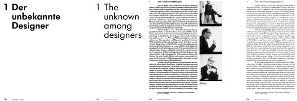 White food processor, Braun shaver, fountain pen and green and black logo on cover of 'Gerd A. Müller, The Designer who got forgotten', by Avedition Gmbh.