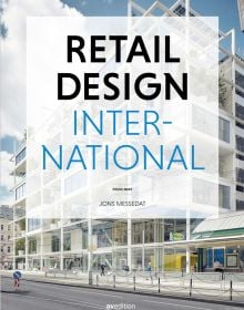 Book cover of 'Retail Design International Vol. 7, Components, Spaces, Buildings', with modern multi-story building. Published by Avedition Gmbh.