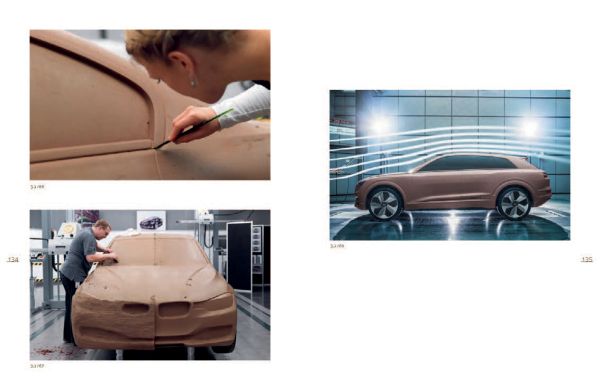 Hand using carving tool draw into clay surface, on cover of 'Clay Secrets, From concept to perfect form: The art of clay modelling', by Avedition.