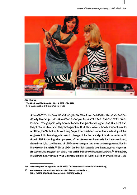 Book cover of Loewe. 100 Years Design History. Published by Avedition Gmbh.