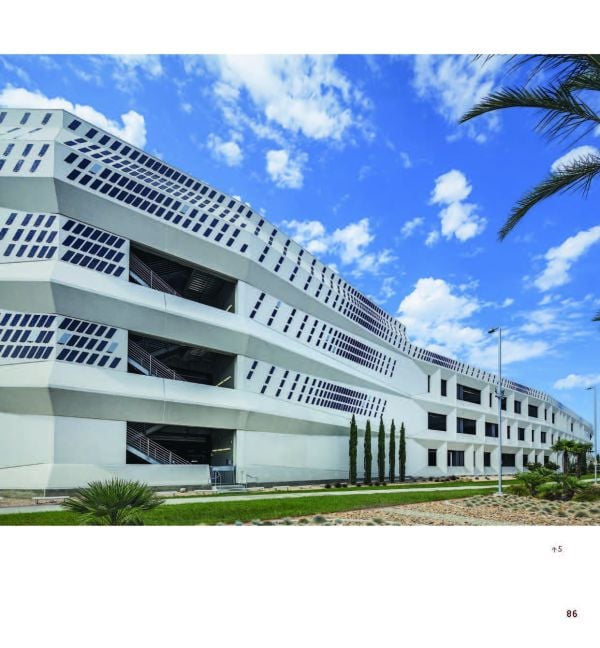 Book cover of Media Architecture Compendium Vol. 2, Concepts, Methods, Practice, with a field of crops with artificial blue and red light, under yellowing sky. Published by Avedition.