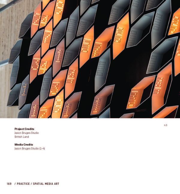 Book cover of Media Architecture Compendium Vol. 2, Concepts, Methods, Practice, with a field of crops with artificial blue and red light, under yellowing sky. Published by Avedition.