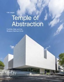 Book cover of Temple of Abstraction: Fumihiko Maki and the Museum Reinhard Ernst, with the modern art museum building. Published by Avedition Gmbh.