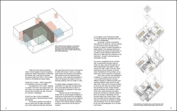Architectural Study of the Temple of ・・・ six trapezoidal volumes form ring-shaped visitor center by