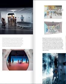 Book cover of Experience & Event Design 2025 / 2026; featuring flower shapes made with lights. Published by Avedition Gmbh.