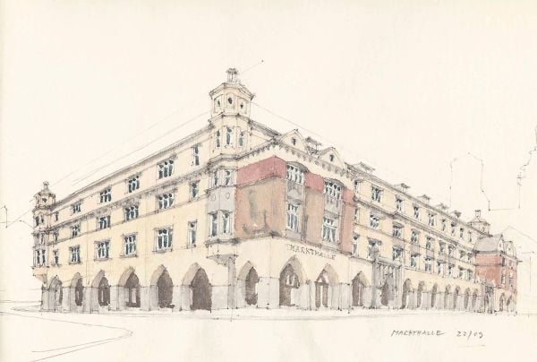 Book cover of Martin Elsaesser: Bridging the Ages. Published by Avedition Gmbh.