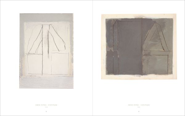 Dark abstract shape on cream cover, James Bishop in brown font on white border