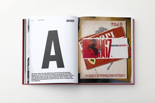 Book cover of The Art of Ferrari. Published by RAMP.