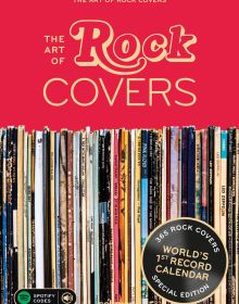 Book cover of The Art of Rock Covers: Best-Of Collection Vol. 01, with a shelf of records. Published by Seltmann Publishers.