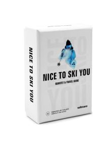 Box cover of Nice To Ski You: Quartet & Travel Guide, featuring a skier moving down the slopes at speed. Published by Seltmann Publishers.