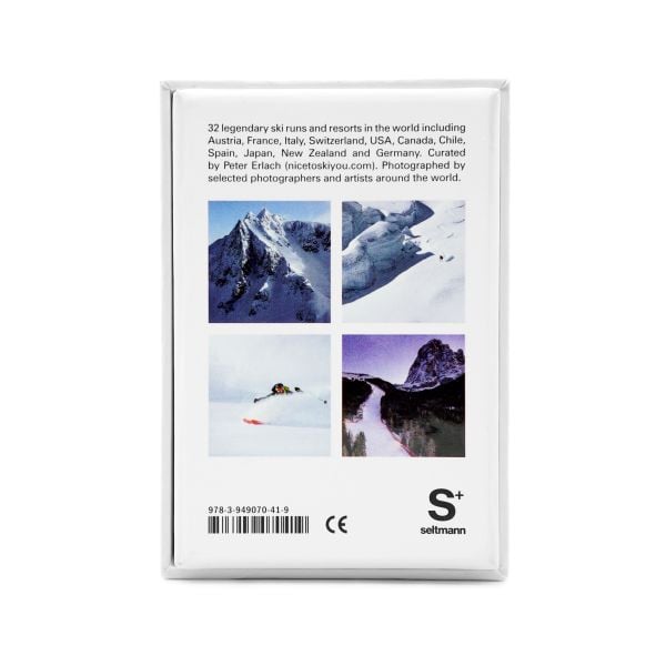 Box cover of Nice To Ski You: Quartet & Travel Guide, featuring a skier moving down the slopes at speed. Published by Seltmann Publishers.