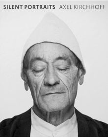 Book cover of Silent Portraits, featuring a male with his eyes closed, in deep meditation. Published by Seltmann Publishers.