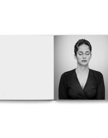 Book cover of Silent Portraits, featuring a male with his eyes closed, in deep meditation. Published by Seltmann Publishers.