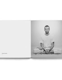 Book cover of Silent Portraits, featuring a male with his eyes closed, in deep meditation. Published by Seltmann Publishers.
