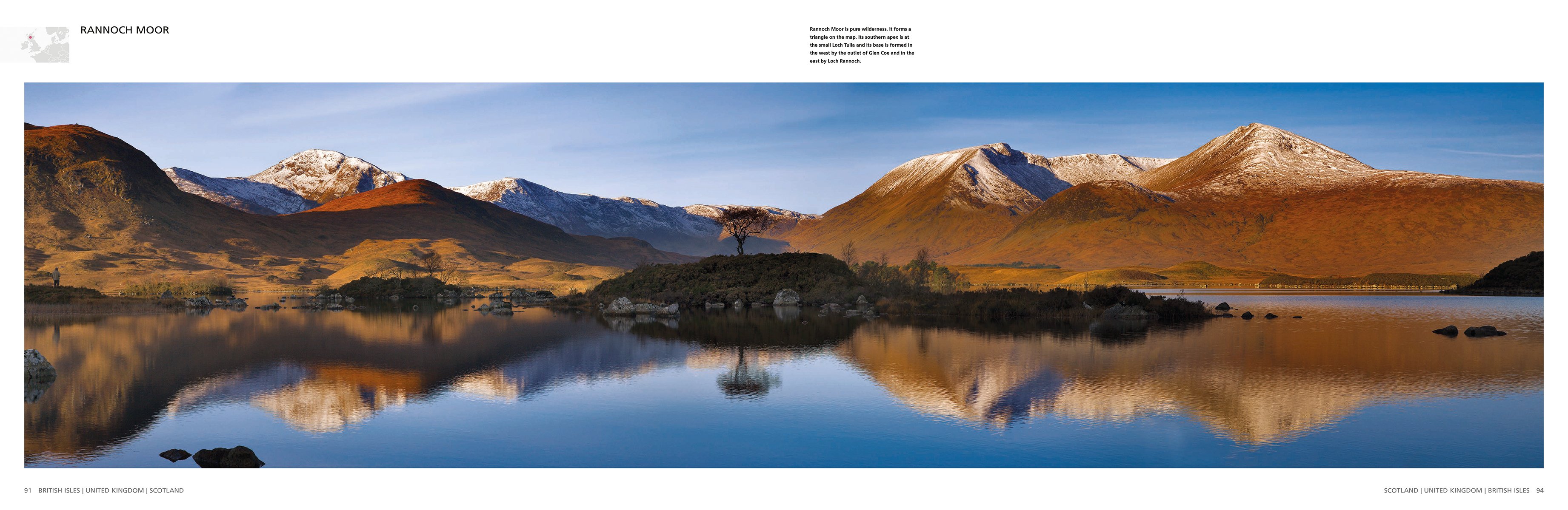 Buachaille Etive Mor, Highlands, Scotland, Mountain landscape, motion blue river, WILD BRITAIN WILD IRELAND in white font above.