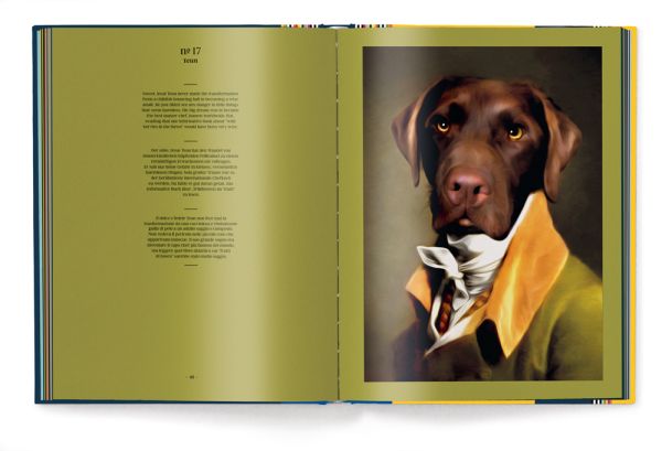 Book cover of Dog: Portraits of Eighty-Eight Dogs and One Little Naughty Rabbit, featuring a white whippet in white ruff collar. Published by teNeues Books.