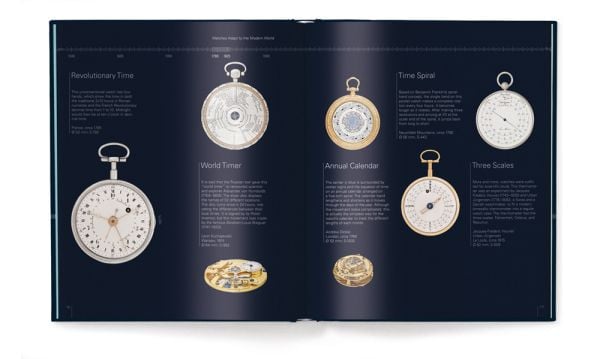 Book cover of Treasures from the Patek Philippe Museum, featuring a collection of ornate Patek Philippe pocket watches. Published by teNeues Books.