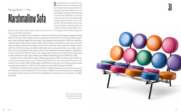 Book cover of 101 Design Classics: Why some ideas become true design icons and others don't, 1920 until Today, with a modern tripod floor lamp. Published by teNeues Books.