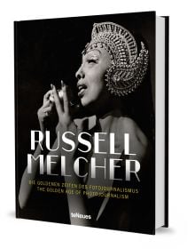 Book cover of The Golden Age of Photojournalism, with Josephine Baker, in tears as she sings for the last time in Paris, 1959. Published by teNeues Books.