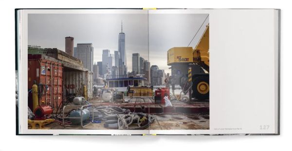 Book cover of New York Unseen, with the view of a window of packed commuter train, with passenger wearing clown mask. Published by teNeues Books.