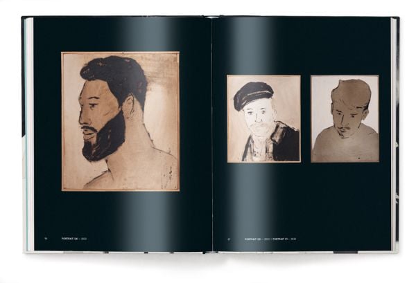 Book cover of Brett Charles Seiler, featuring a painting of a nude male kneeing on floor, next to potted house palm tree. Published by teNeues Books.