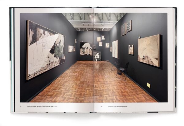 Book cover of Brett Charles Seiler, featuring a painting of a nude male kneeing on floor, next to potted house palm tree. Published by teNeues Books.