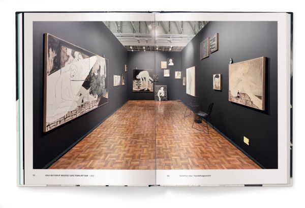 Book cover of Brett Charles Seiler, featuring a painting of a nude male kneeing on floor, next to potted house palm tree. Published by teNeues Books.