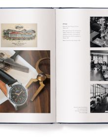 Book cover of The Watch Book – Oris, with close-up of a watch mechanism. Published by teNeues Verlag.