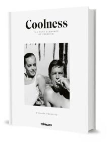 Book cover of Coolness with actors Romy Schneider and Alain Delon chilling out. Published by teNeues Books.