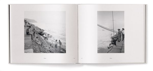 Sun bathers lying on arched ruins, on holiday in Sorrento, Campania, July 1959, on landscape cover of 'La lunga strada di sabbia, Paolo Di Paolo - Pier Paolo Pasolini', by teNeues Books.