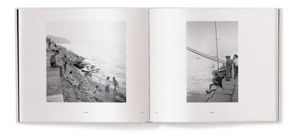 Sun bathers lying on arched ruins, on holiday in Sorrento, Campania, July 1959, on landscape cover of 'La lunga strada di sabbia, Paolo Di Paolo - Pier Paolo Pasolini', by teNeues Books.
