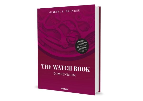 Book cover of The Watch Book: Compendium - Revised Edition, with a watch mechanism. Published by teNeues Books.