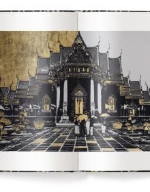 Gold pattern on black cover of 'Tim Bengel', by teNeues Books.