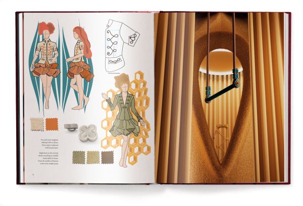 Book cover of Circesque, with a female circus performer with drawn on extended eyelashes, wearing braided jacket. Published by teNeues Books.